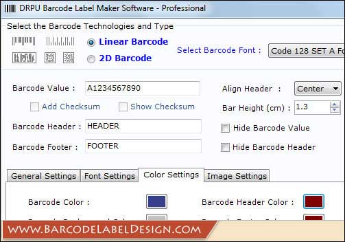 Software Barcode Label