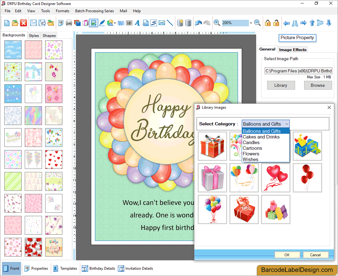 Birthday Card Maker Software