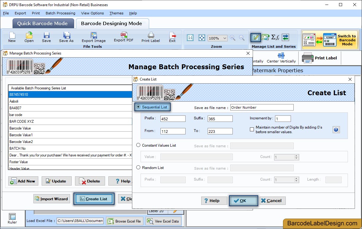 Barcode Label Design Software for Manufacturing Industry