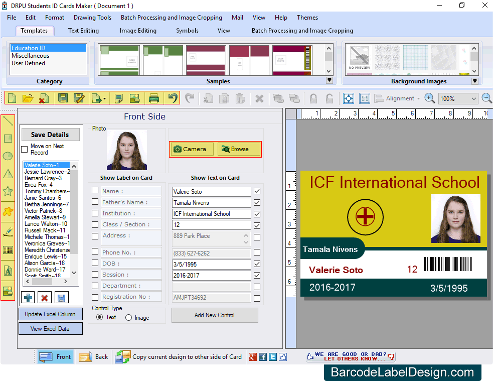 School ID Card Software software
