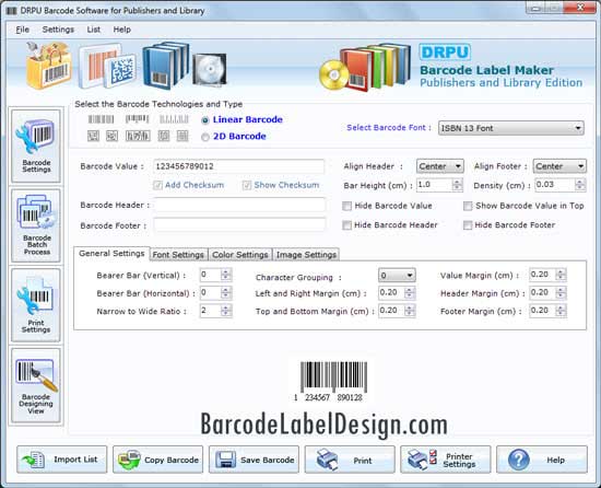 Design Publisher Barcode Label screenshot