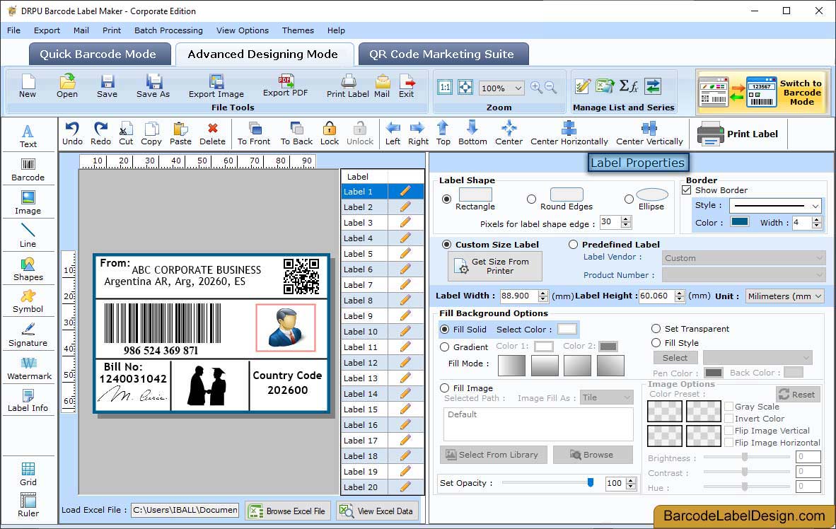 Corporate Barcode Design Software