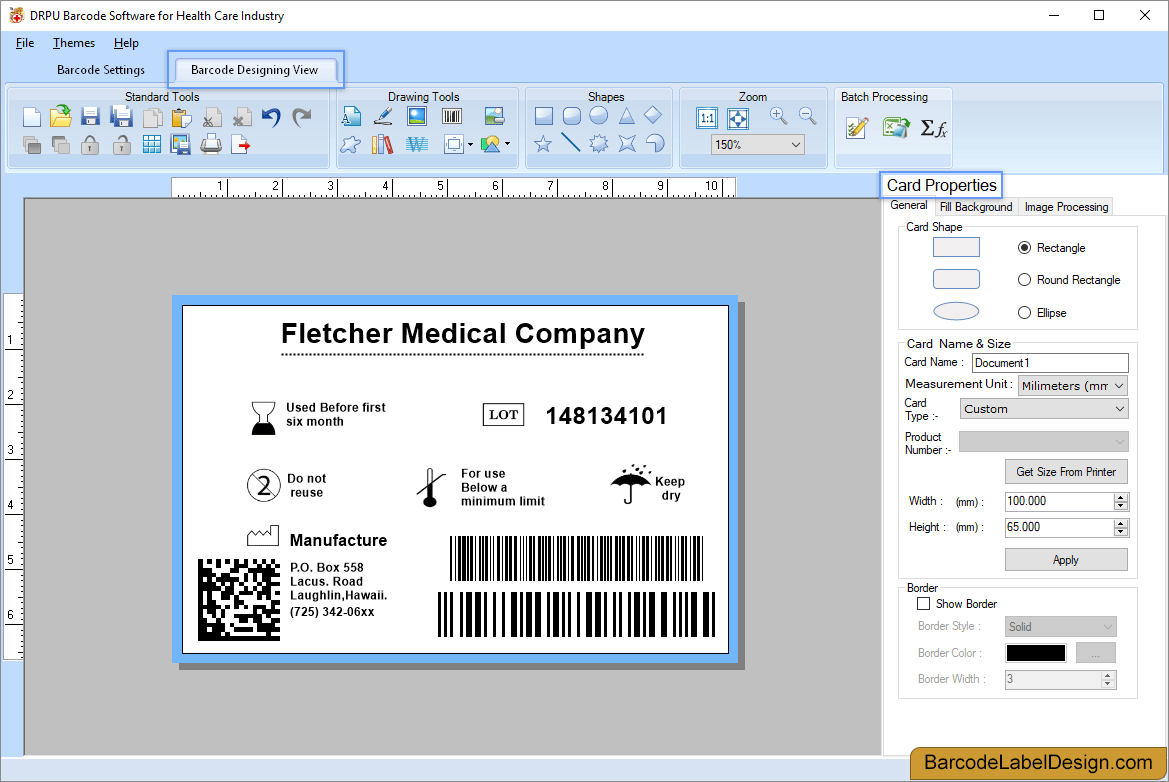 Barcode Label Design Software for Healthcare Industry