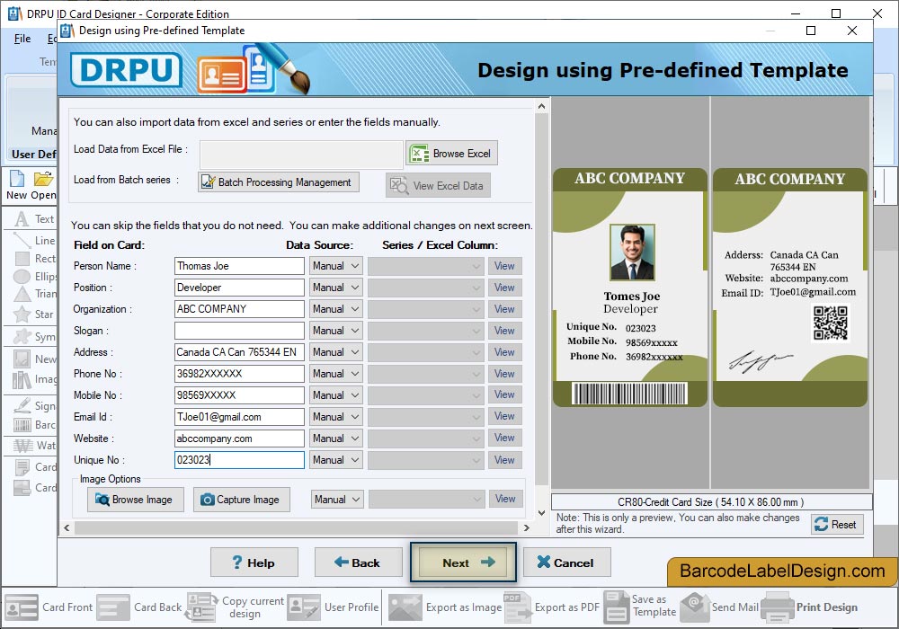 User Profile Information