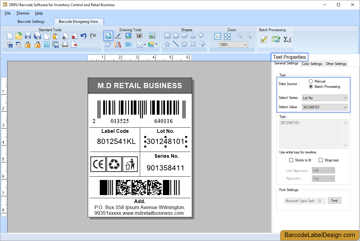 Barcode Label Design Software for Inventory Control