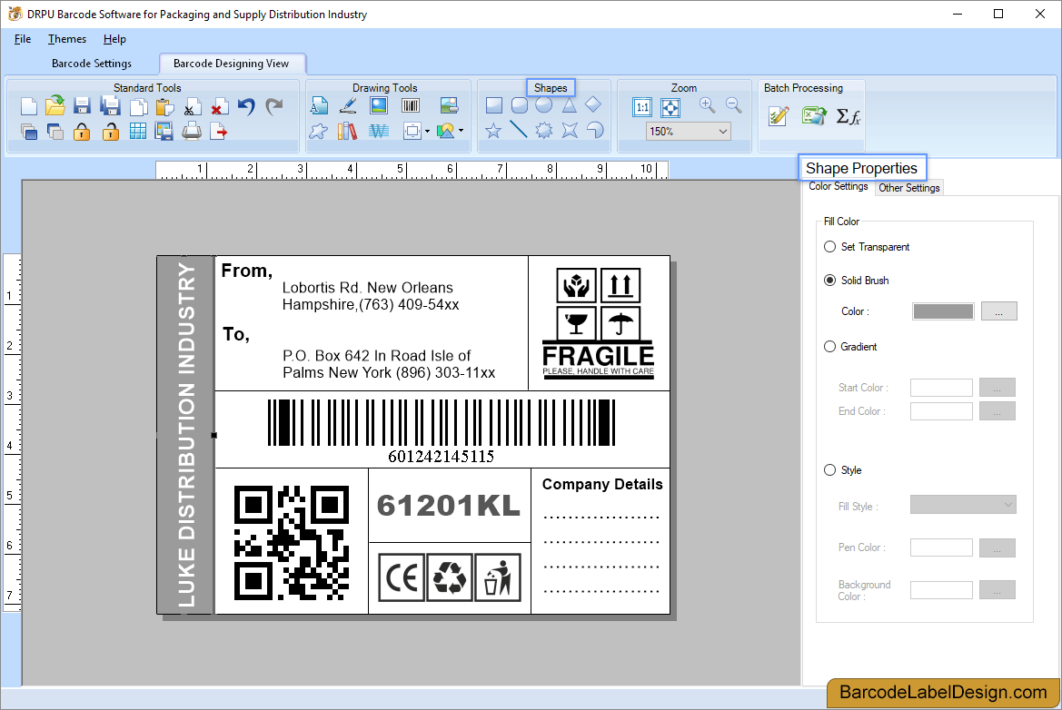 Barcode Label Design Software for Packaging Industry