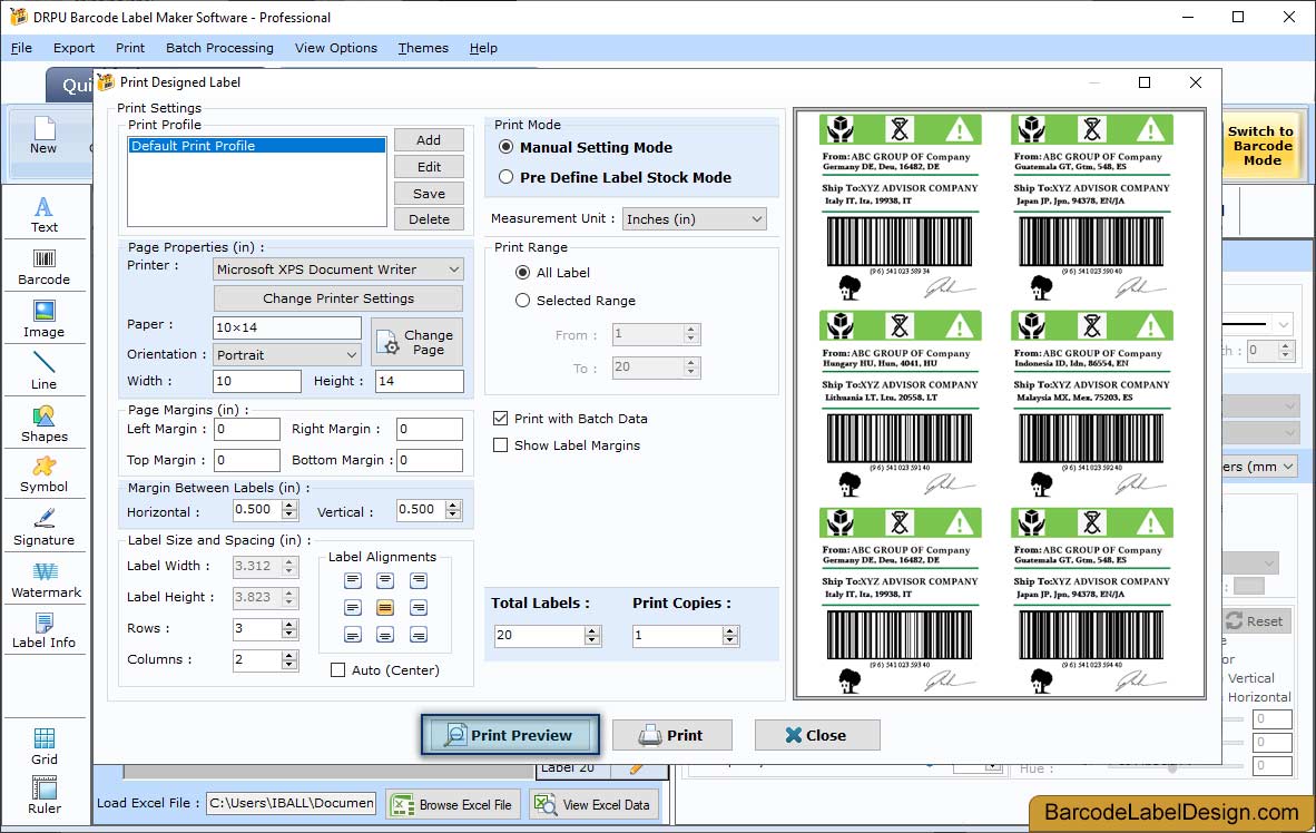 Print Settings