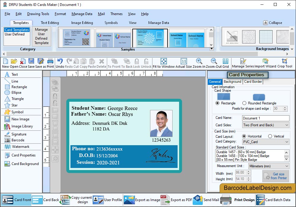 Student ID Cards Maker Software