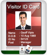 Visitors Gate Pass ID Cards Maker Software